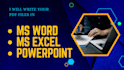 write your PDF files in msworld,excel,powerpoint