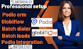 create a real estate CRM for you on podio using glowbiflow