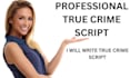 write true crime script