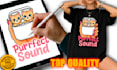 do custom typography and graphics tshirt design