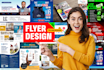 design a professional flyer, brochure, banner, or leaflet
