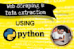 scrape website data using python web scraping automation