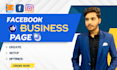 create  your fb , instagram business page