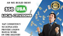 do 350 USA local citations directories for local SEO
