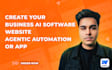 create full stack ai website, mobile app or business software