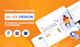 design website mockup, landing page UI, website dashboard in figma