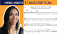 transcribe music into sheet
