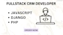build a custom CRM with php, javascript, django