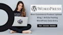 wordpress data entry and woocommerce product upload