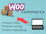 do woo commerce product listing and product upload