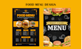 do menu design, food menu, restaurant menu design