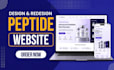 build fda compliant peptide website or supplement website, peptide store design