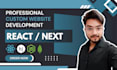 develop web app using reactjs, nextjs, tailwind, mui