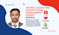 manage shopee, lazada and shopify online stores