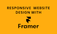 design responsive framer website with interactive framer animations