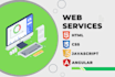develop a professional website using HTML, CSS, javascript and angular