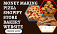 design money making pizza shopify pizza website bakery store burger food website