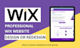 wix studio website, wix website redesign, wix booking site, wix seo