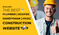 design construction website handyman, roofing electrician hvac, plumbing website