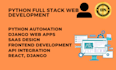 do python django reactjs apps as full stack developer
