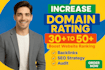 increase domain rating ahrefs DR 50 plus