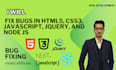 fix bugs HTML5 css3 javascript jquery node and animations