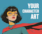 create art in cartoon, comics, anime style fast using ai