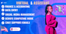 be your dedicated remote virtual assistant for admin support