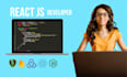 develop your reactjs web app as react js developer