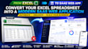 convert excel or google sheets into a custom web app