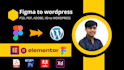 do figma to wordpress website, psd to wordpress and clone website