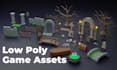 create game ready low poly 3d assets and props in blender