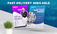 design business flyer, postcard, rack card, dl flyer