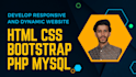 build a high responsive website in html css bootstrap php