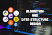 work on algorithm design and data structures