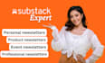 setup your substack account and be your substack email newsletter design expert