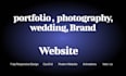 design portfolio, brand, photography websites on webflow, wix studio, framer