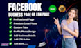 create and setup facebook  page or professional fan page