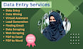 do fastest data entry, b2b lead generation and copy paste job
