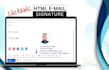 create clickable HTML email signature