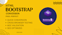 design responsive front end website with bootstrap