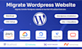 migrate your wordpress website to google cloud, AWS, or any vps hosting