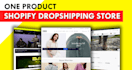 build automated shopify one product dropshipping store,shopify website