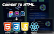 be your front end developer with HTML CSS js react nextjs