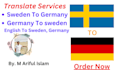 translate english to sweden and germany in trasted services