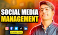do monthly social media management content creation and topic research