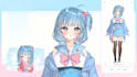 draw vtuber model live2d vtuber live2d model anime model