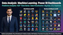 data analysis, machine learning and create interactive power bi dashboards