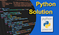 develop a python solution to help you meet your needs