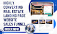 design real estate website investor carrot landing page oncarrot lead funnel